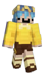 cameo and energy yellow Minecraft skin — Slim model — first worn by Cathallol