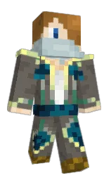 flint and fuscous gray Minecraft skin — Classic model — first worn by GoldDDiablox
