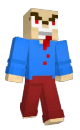 dodger blue and putty Minecraft skin — Classic model — first worn by Pedrostuck