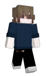 big stone and black Minecraft skin — Slim model — first worn by zachdotexe