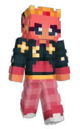 deep blush and timber green Minecraft skin — Slim model — first worn by BearCancelle