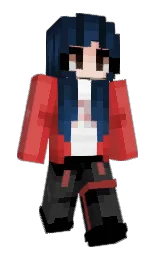 firefly and black Minecraft skin — Classic model