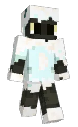 baby blue and white Minecraft skin — Classic model — first worn by mozicherry