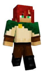 chamois and black Minecraft skin — Slim model