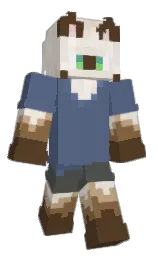blue bayoux and saddle Minecraft skin — Classic model
