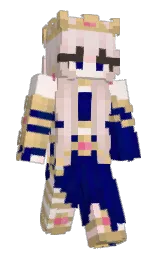 clam shell and white linen Minecraft skin — Slim model — first worn by QueenDaisyy