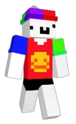 Dew13erry's Minecraft skin wearing the Purple Heart cape