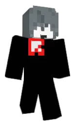 black and rolling stone Minecraft skin — Classic model — first worn by cirquel