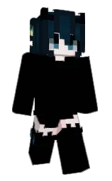 black and firefly Minecraft skin — Slim model — first worn by ArthurTheone