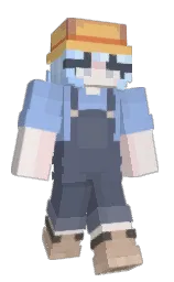 comet and soft peach Minecraft skin — Classic model — first worn by Beellx