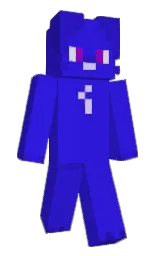 persian blue and black Minecraft skin — Slim model