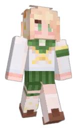 whisper and fair pink Minecraft skin — Classic model — first worn by LAMENTRAlN