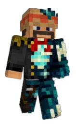 xKrono's Minecraft skin wearing the Twisted cape