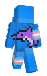 azure radiance and dodger blue Minecraft skin — Slim model — first worn by MeowWho