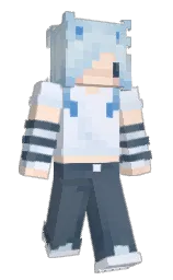 zircon and shuttle gray Minecraft skin — Slim model — first worn by Yeedlele