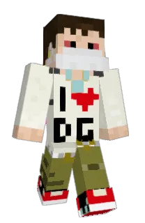 Front of Svin's skin