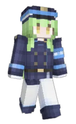 Syrupdesu's Minecraft skin wearing the Zombie Horse cape