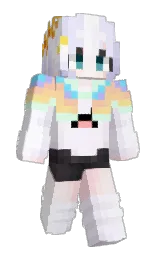 titan white and scandal Minecraft skin — Slim model — first worn by Master_GoldenPig
