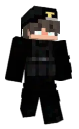 black and holly Minecraft skin — Classic model — first worn by yBibuz_