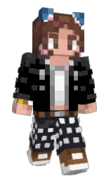 black and shark Minecraft skin — Slim model — first worn by Kaguya023