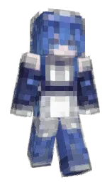 white and lavender blush Minecraft skin — Slim model — first worn by MaoYou_i