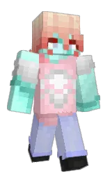 beauty bush and aero blue Minecraft skin — Classic model