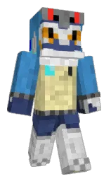 MechaRiolu's Minecraft skin wearing the Pan cape