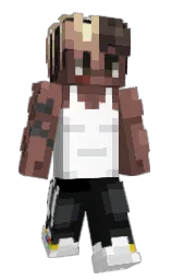 au chico and white Minecraft skin — Slim model