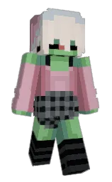 NickaVtuber's Minecraft skin wearing the Copper cape