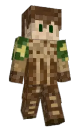 metallic bronze and cape palliser Minecraft skin — Slim model — first worn by TCWarrior777