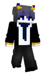 black and scorpion Minecraft skin — Classic model — first worn by threefam