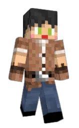 peach orange and santa fe Minecraft skin — Classic model
