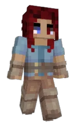 maroon oak and pale oyster Minecraft skin — Slim model