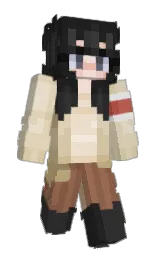mine shaft and stark white Minecraft skin — Slim model — first worn by PPak1