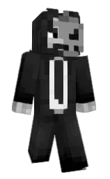 cod gray and black Minecraft skin — Classic model — first worn by xfisz3k