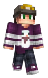 white and wine berry Minecraft skin — Classic model — first worn by munzursuyu