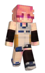 flesh and bone Minecraft skin — Slim model — first worn by PIZA_OP