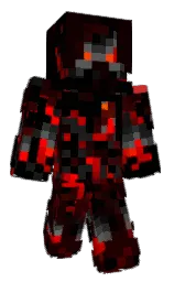 black and cod gray Minecraft skin — Classic model