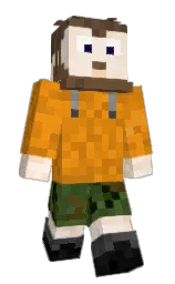 SimpleDirt's Minecraft skin wearing the Migrator cape
