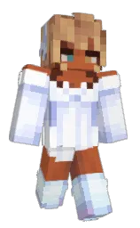 zircon and titan white Minecraft skin — Classic model — first worn by ELY6IUM