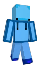malibu and bahama blue Minecraft skin — Classic model — first worn by Eli4s19