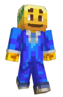 Front of Declane's skin