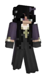 Kibochan's Minecraft skin wearing the Menace cape