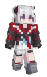 ghost and alabaster Minecraft skin — Slim model — first worn by Moonlight_114