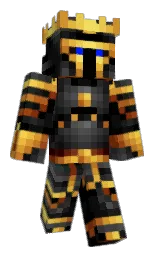 black and cod gray Minecraft skin — Classic model