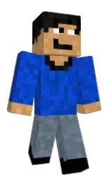 Samucraft247's Minecraft skin wearing the Mojang Office cape