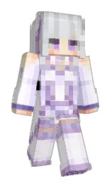 white and iron Minecraft skin — Slim model — first worn by qquazzizu