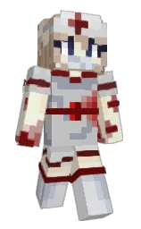 silver and sandrift Minecraft skin — Slim model