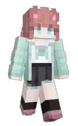 oriental pink and fantasy Minecraft skin — Slim model — first worn by Oka_Neko