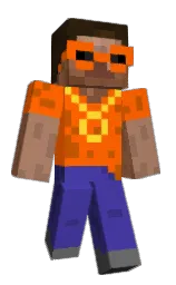 blaze orange and gigas Minecraft skin — Classic model